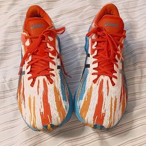 Asics mesh running shoes